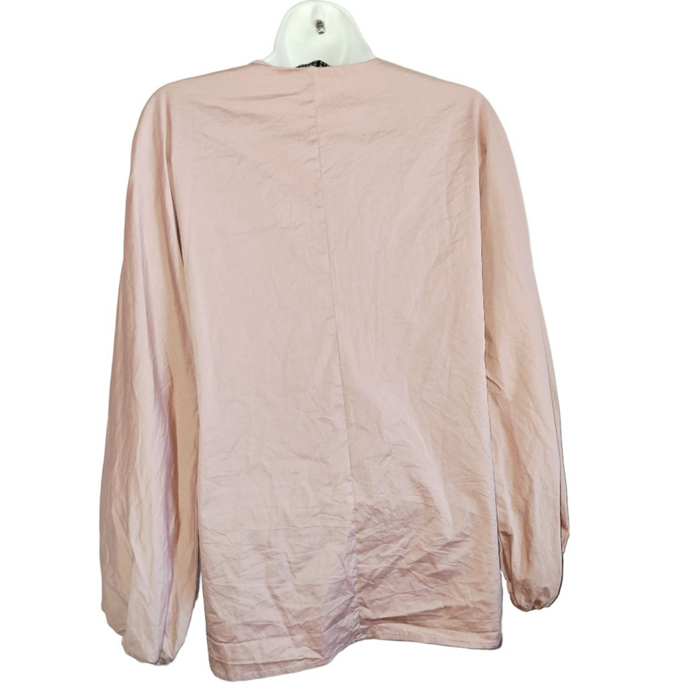 ZARA WOMAN Pink Blouse Size S officecore secretary teacher church - Picture 2 of 4